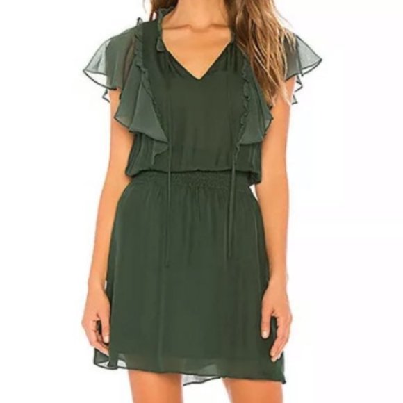 Parker Dresses & Skirts - 🎉HP🎉 Parker Remington Flutter Sleeve Green Dress